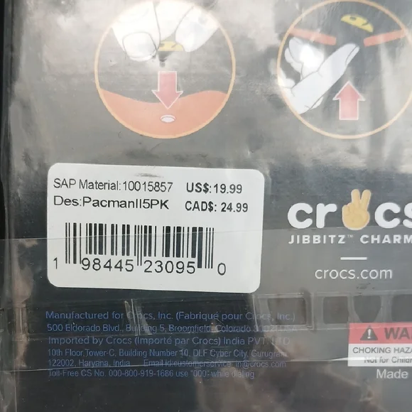 💥CROCS Pac-Man Jibbitz Charms Set - Picture 3 of 4